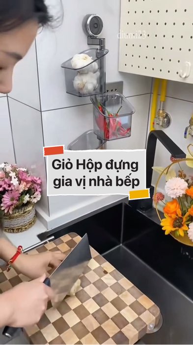 Giỏ Hộp đựng gia vị nhà bếp #VideoHangGiaDung#shopeestyle#ShopeeVideo#ShopeeCreator #LuotVuiMuaLien #diumi24