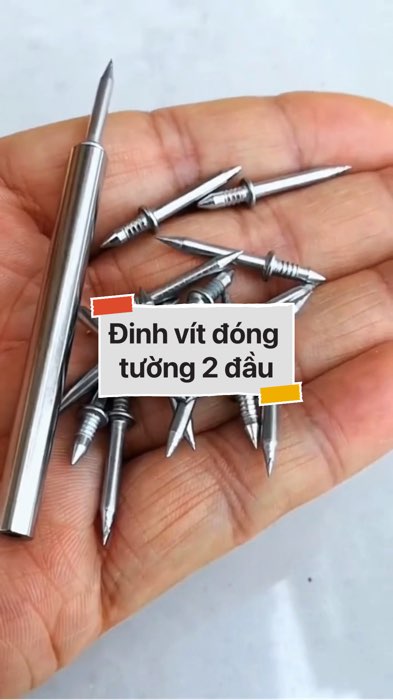 Đinh vít đóng tường 2 đầu #VideohangDoiSong#ShopeeVideo#ShopeeCreator #LuotVuiMuaLien#KOLUyTin#Videomuasam #SandealcungKOL #diumi40