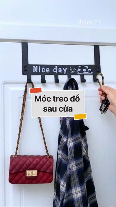 Móc treo đồ sau cửa #VideoHangGiaDung#shopeestyle#ShopeeVideo#ShopeeCreator #LuotVuiMuaLien #diumi12