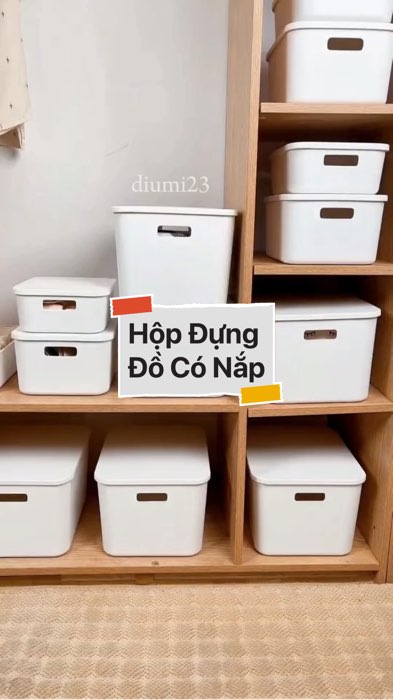 ￼Hộp Đựng Đồ Có Nắp #VideoHangGiaDung#shopeestyle#ShopeeVideo#ShopeeCreator #LuotVuiMuaLien #diumi59