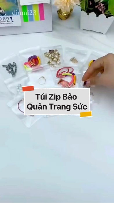 ￼Túi Zip Trong Suốt Bảo Quản Trang Sức #VideohangDoiSong#ShopeeVideo#ShopeeCreator #LuotVuiMuaLien#KOLUyTin#Videomuasam #SandealcungKOL #diumi101