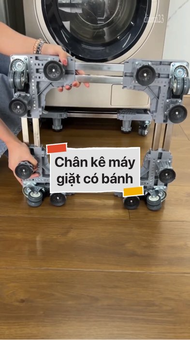 Chân kê máy giặt có bánh xe #VideoHangGiaDung#shopeestyle#ShopeeVideo#ShopeeCreator #LuotVuiMuaLien #diumi116