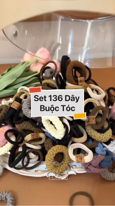 Set 136 Dây Buộc Tóc #VideohangThoiTrang#shopeestyle#ShopeeVideo#ShopeeCreator#LuotVuiMuaLien#KOLUyTin #diumi159