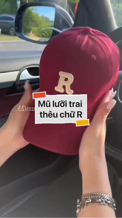 ￼Mũ lưỡi trai thêu chữ R #VideohangThoiTrang#shopeestyle#ShopeeVideo#ShopeeCreator#LuotVuiMuaLien#KOLUyTin #diumi261