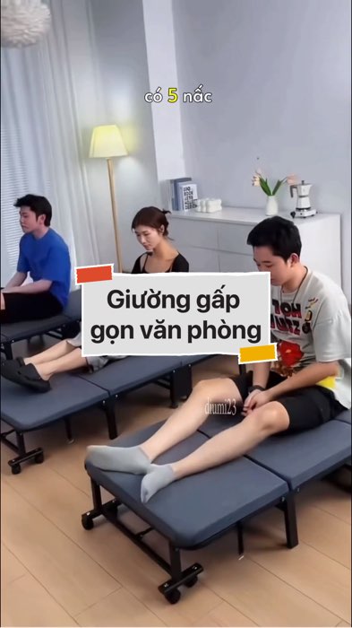 Giường gấp gọn văn phòng #VideoHangGiaDung#shopeestyle#ShopeeVideo#ShopeeCreator #LuotVuiMuaLien #diumi268