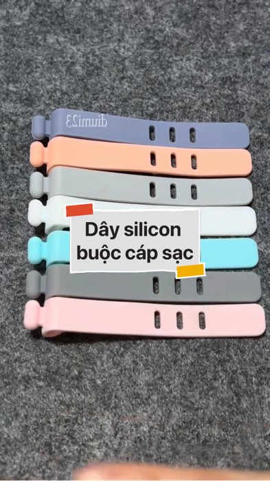 Dây silicon buộc cáp sạc #VideohangDoiSong#ShopeeVideo#ShopeeCreator #LuotVuiMuaLien#KOLUyTin#Videomuasam #SandealcungKOL #diumi693