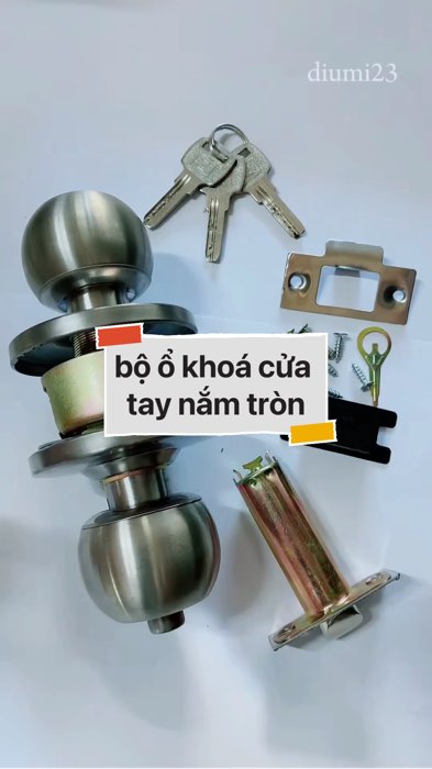 ￼bộ ổ khoá cửa tay nắm tròn #VideohangNhaCua#shopeestyle#ShopeeVideo#ShopeeCreator #LuotVuiMuaLien#KOLUyTin#Videomuasam #SandealcungKOL #diumi714