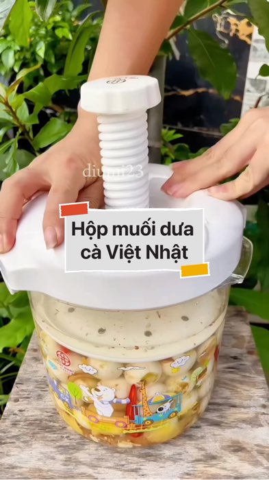 Hộp muối dưa cà Việt Nhật #VideoHangGiaDung#shopeestyle#ShopeeVideo#ShopeeCreator #LuotVuiMuaLien #diumi742