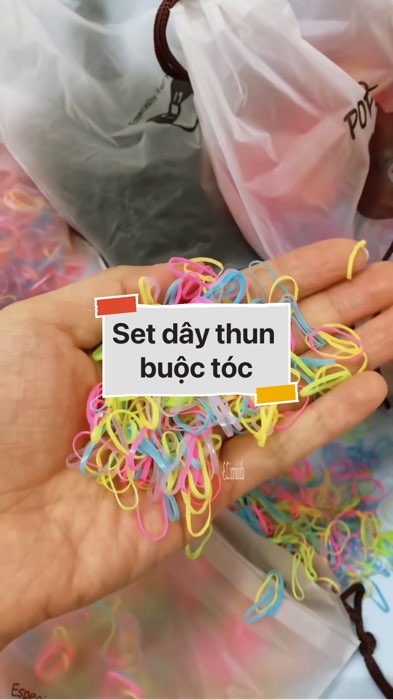 Set dây thun buộc tóc cho bé #VideohangDoiSong#ShopeeVideo#ShopeeCreator  #diumi805 #LuotVuiMuaLien#KOLUyTin#Videomuasam #SandealcungKOL