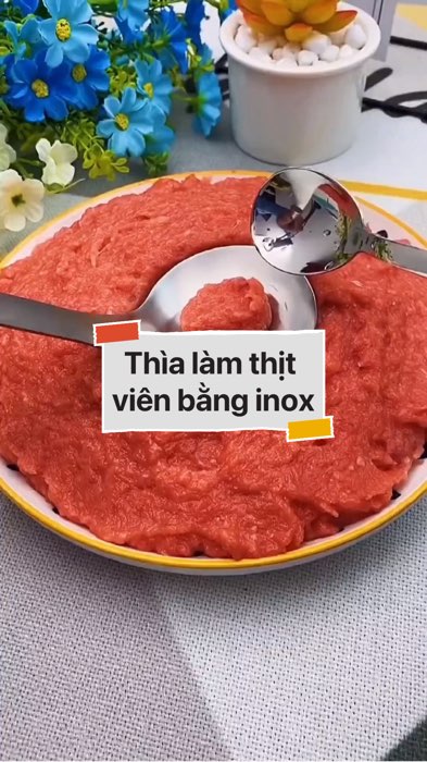 Thìa làm thịt viên bằng inox #VideoHangGiaDung#shopeestyle#ShopeeVideo#ShopeeCreator #LuotVuiMuaLien #diumi8