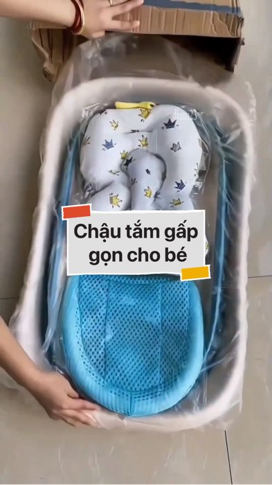 ￼Thau tắm/Chậu tắm gấp gọn #VideoHangMevaBe#shopeestyle#ShopeeVideo#ShopeeCreator#LuotVuiMuaLien #diumi7