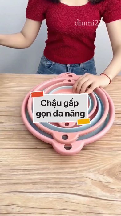 Chậu gấp gọn đa năng #VideoHangGiaDung#shopeestyle#ShopeeVideo#ShopeeCreator #LuotVuiMuaLien #diumi13