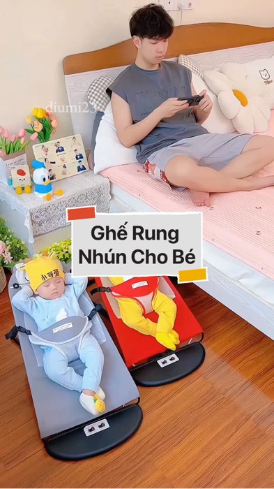 ￼Ghế Rung Nhún Cho Bé #VideoHangMevaBe#shopeestyle#ShopeeVideo#ShopeeCreator#LuotVuiMuaLien #diumi20