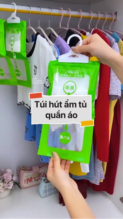 Túi hút ẩm tủ quần áo #VideohangDoiSong#ShopeeVideo#ShopeeCreator #LuotVuiMuaLien#KOLUyTin#Videomuasam #SandealcungKOL #diumi33