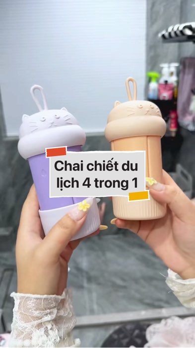 Chai chiết du lịch 4 trong 1 #VideohangDoiSong#ShopeeVideo#ShopeeCreator #LuotVuiMuaLien#KOLUyTin#Videomuasam #SandealcungKOL #diumi83