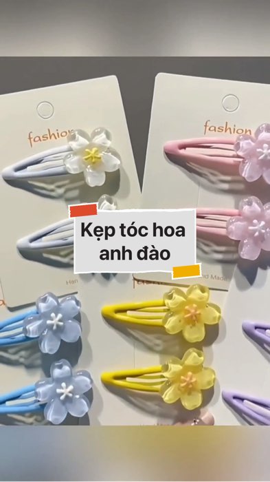 Kẹp tóc hoa anh đào #VideohangThoiTrang#shopeestyle#ShopeeVideo#ShopeeCreator#LuotVuiMuaLien#KOLUyTin #diumi88