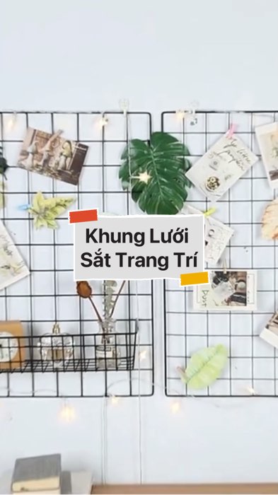 ￼Khung Lưới Sắt Trang Trí #VideoHangGiaDung#shopeestyle#ShopeeVideo#ShopeeCreator #LuotVuiMuaLien #diumi154