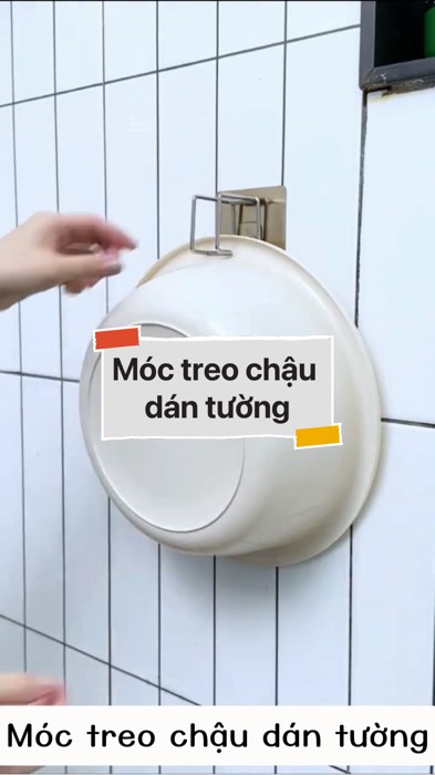 Móc treo chậu dán tường #VideoHangGiaDung#shopeestyle#ShopeeVideo#ShopeeCreator #LuotVuiMuaLien #diumi229