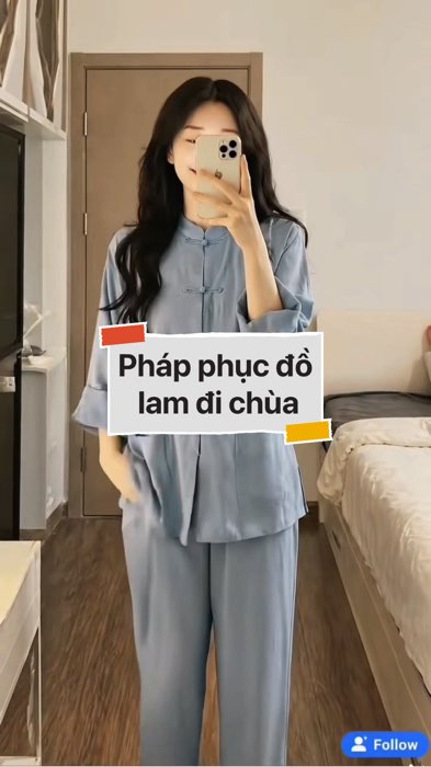 ￼Pháp phục đồ lam đi chùa #VideohangThoiTrang#shopeestyle#ShopeeVideo#ShopeeCreator#LuotVuiMuaLien#KOLUyTin #diumi333