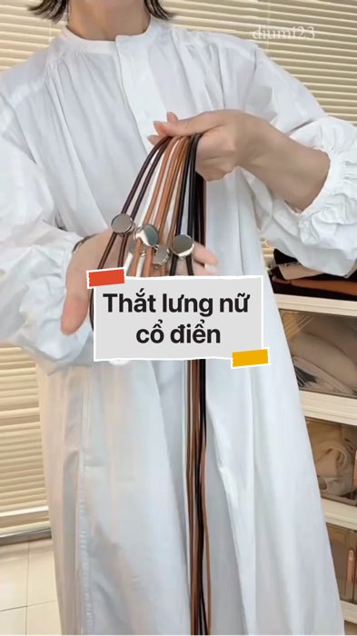 ￼Thắt lưng nữ cổ điển #VideohangThoiTrang#shopeestyle#ShopeeVideo#ShopeeCreator#LuotVuiMuaLien#KOLUyTin #diumi418