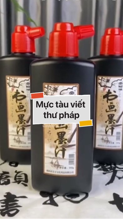 Mực tàu viết thư pháp #videohangvanphongpham#...