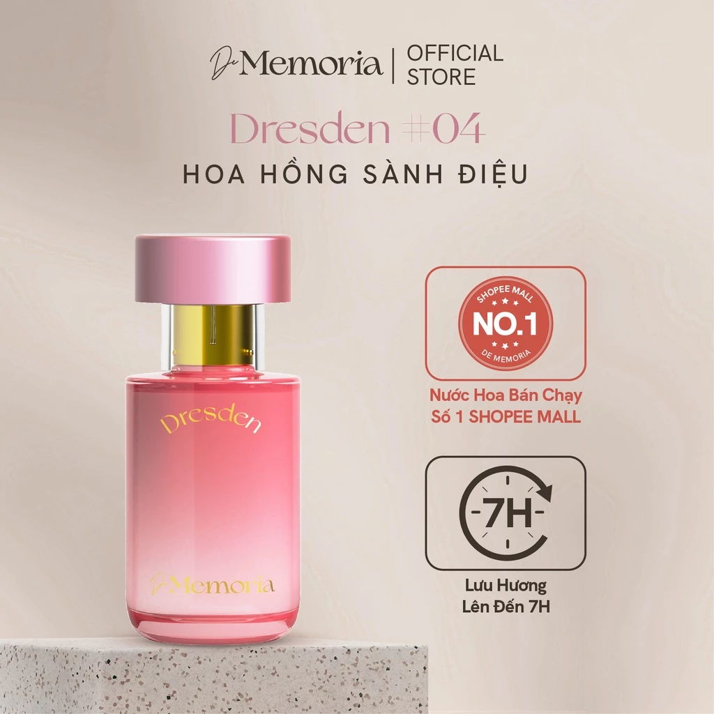 Nước hoa nữ de memoria sành điệu dịu ngọt tặng quà 8/3 cho khách hàng