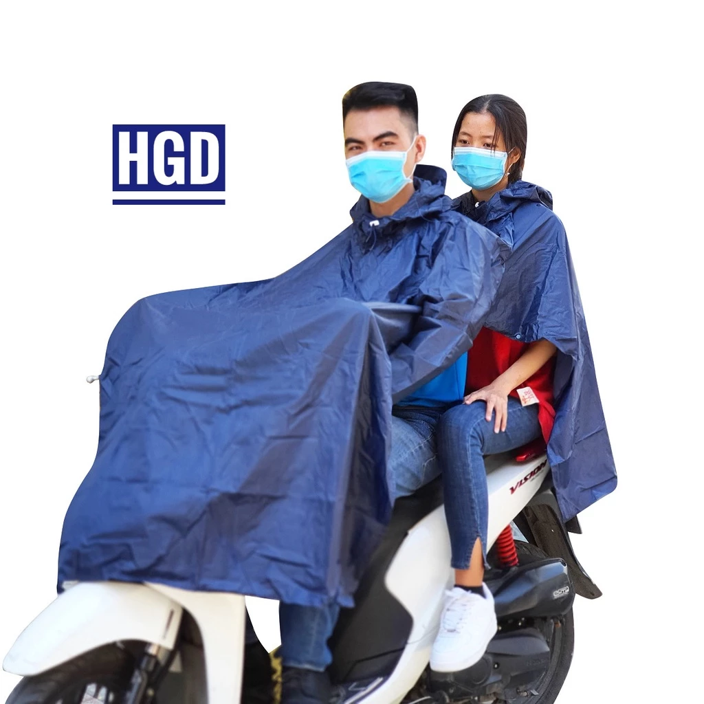 Áo Mưa 2 Người Vải Dù Siêu Bền _ Áo mưa 2 Đầu Chắc Chắn