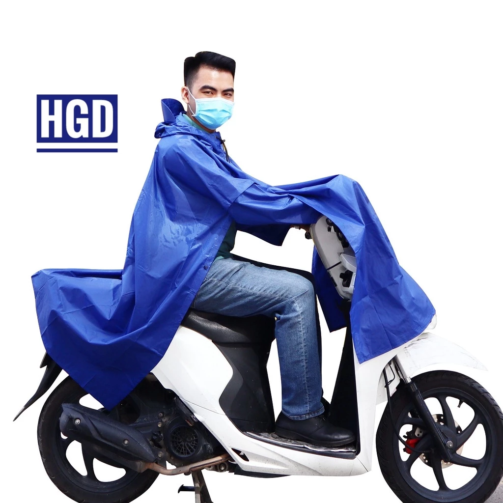 Áo Mưa Cánh Dơi Xẻ Tà Vải Dù Đi Mưa Chở Hàng Cao Cấp