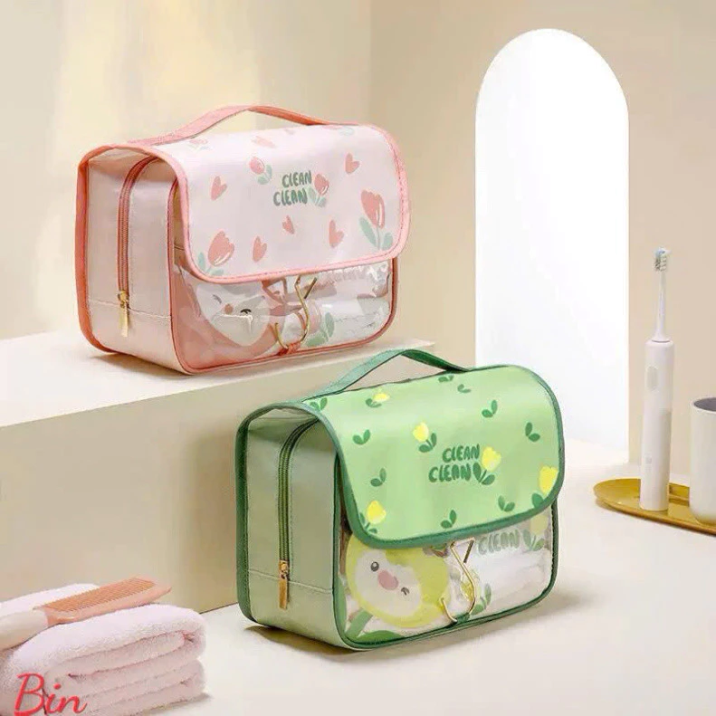 ,Túi Đựng Mỹ Phẩm Du Lịch Với Thiết Kế Móc Treo Tiện Lợi, Phù Hợp Cho Mọi Chuyến Đi (sile)
