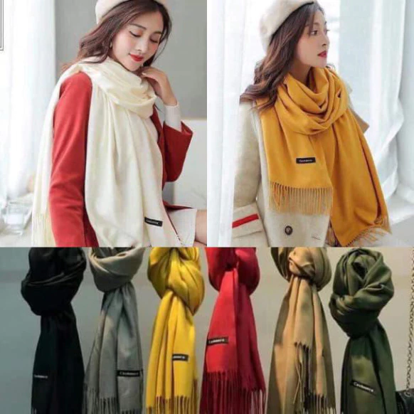 Khăn Choàng Cổ  Khăn Dạ Len Quàng Cổ Nam Nữ Cao Cấp Nhiều Màu Khăn Cashmere (ms 00)