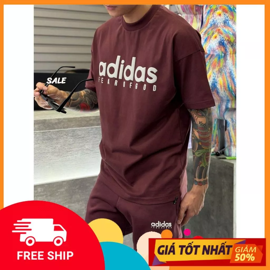 Bộ quần áo DAS FEAR OF GOD màu ĐỎ ĐÔ ĐỎ MẬN hàng siêu cấp chất cotton tholtranghottrend QC 2026