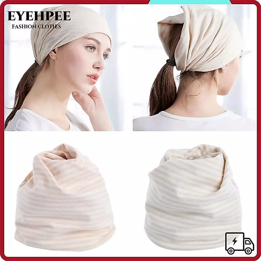 EYEHPEE Mũ dưỡng ẩm sau sinh EYEHPEE, Khăn trùm đầu bà bầu bằng Cotton chất lượng cao, Mũ bà bầu mềm mại thời trang thoải mái cho nữ