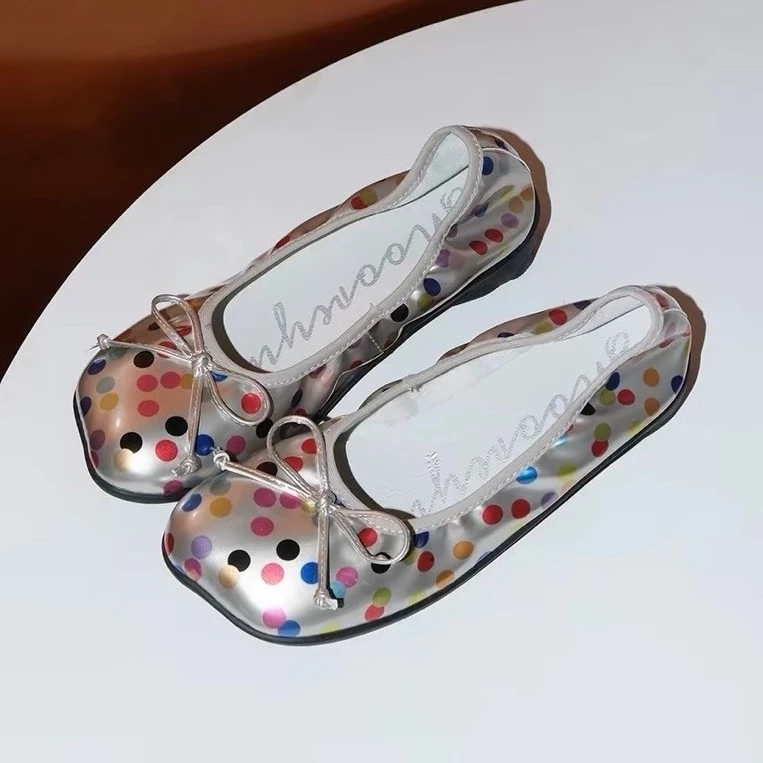 Giày búp bê Mooreyu Polka Dot Ballet Flats (fullbox)