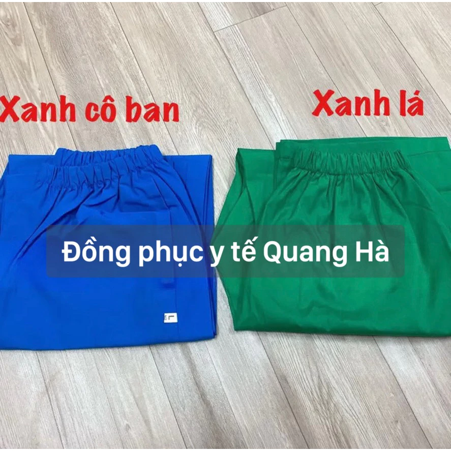 Quần Blouse, Blu trắng, dáng Đứng Nam Nữ có túi chuyên dụng dành cho Bác Sĩ, Điều Dưỡng, Y Tá, Dược Sĩ.
