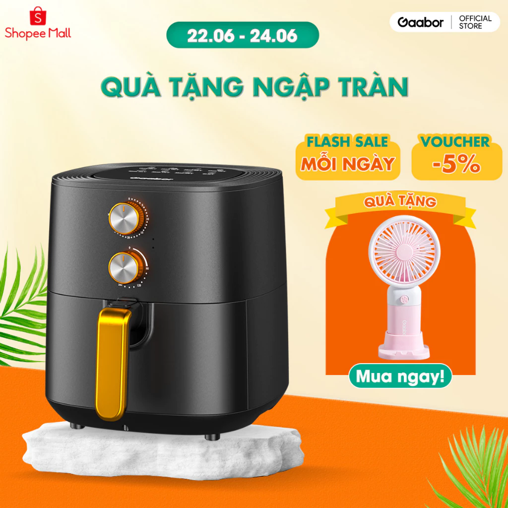 Nồi chiên không dầu GAABOR GA-M6A dung tích 6 lít công suất mạnh 1700W