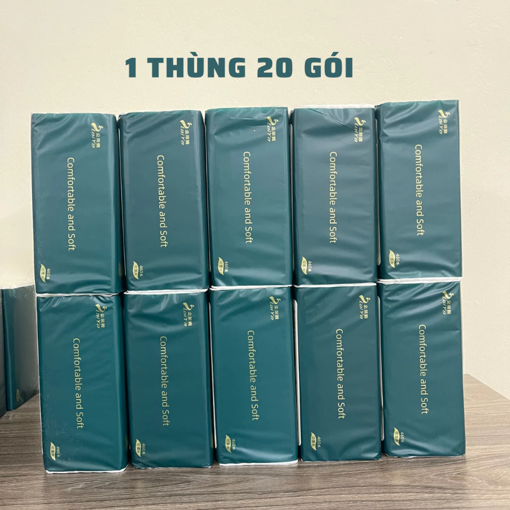 Thùng 20 GÓI Gói Giấy Ăn Rút Zhongxing - Giấy 3 lớp Siêu Dai Chuẩn