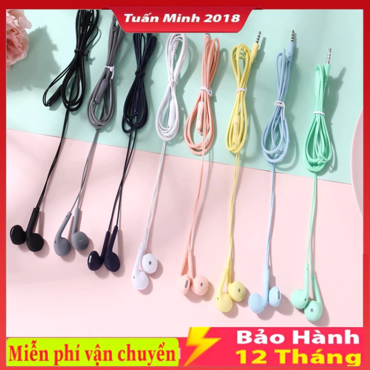 Tai nghe nhét tai có dây U19 giắc cắm 3.5mm chống bẩn tích hợp micro chất lượng cao dành cho đi