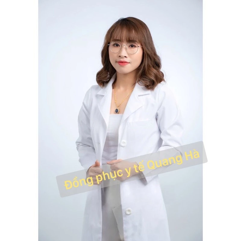 ÁO Blouse , Áo choàng bác sĩ ngắn tay - dáng dài gần tới gối vải  COTTON Hàn lạnh  dày dặn cao cấp.