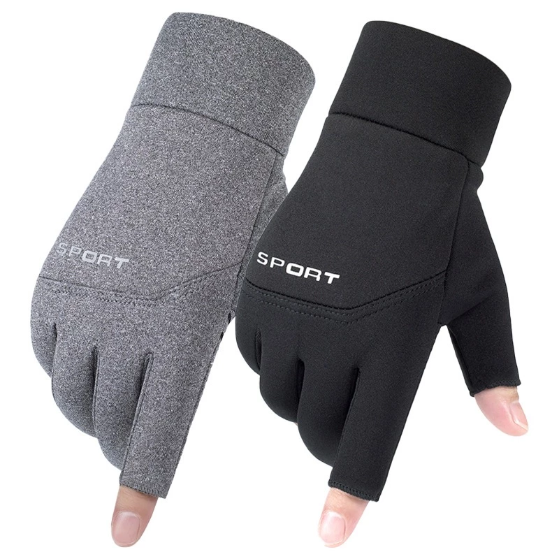 Găng tay xe máy chống nước Sport, Bao tay hở 2 ngón đi mùa đông giữ ấm