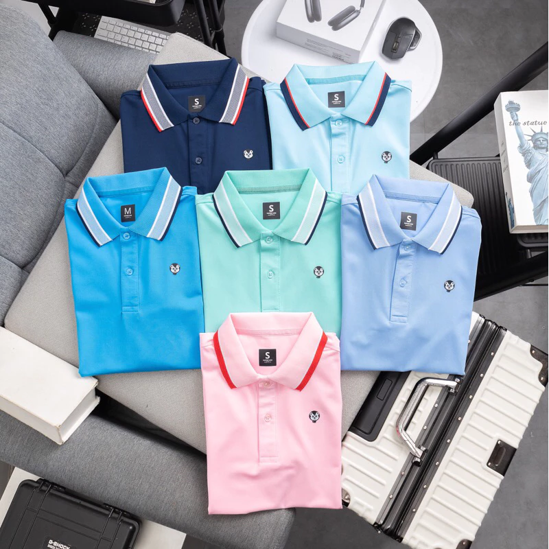 Áo thun polo có cổ cá sấu Pappap Lion , form slimfit, co giãn tốt, thông thoáng nhiều màu sắc P6 & P6C
