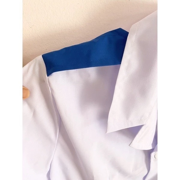 Cầu Vai Xanh gắn áo Blouse trắng cho Sinh viên Trường Y, Dược, Thực tập Sinh Bác sĩ, Điều Dưỡng, Y tá