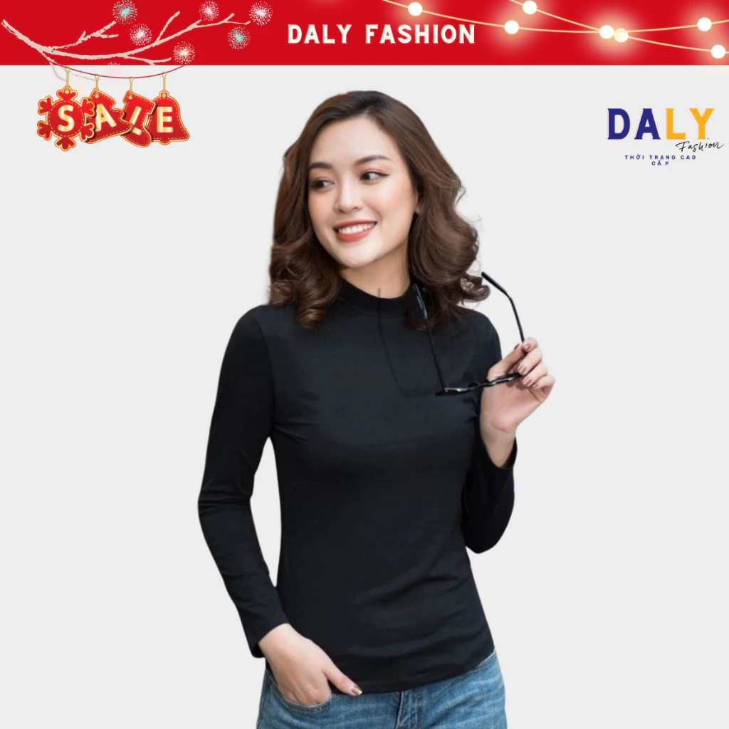 Áo giữ nhiệt cổ lọ PLATMAN, nỉ lót lông tay dài