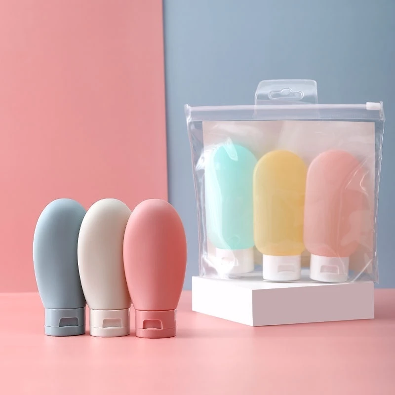 Set 3 ,4 Lọ Chiết Mỹ Phẩm - Dầu Gội - Sữa Tắm Mang Du Lịch Dã Ngoại Có Nắp Đậy 60ml 88467