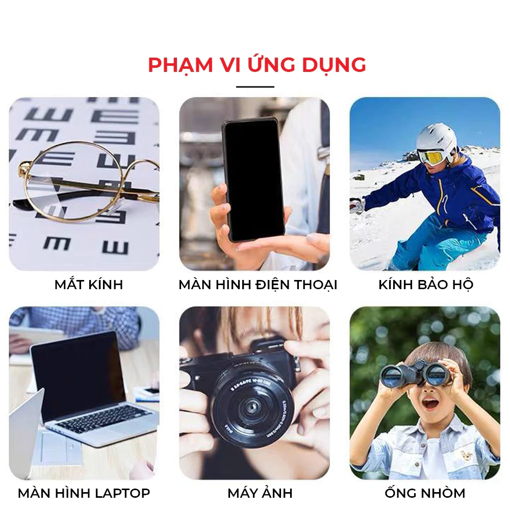 Khăn Lau Kính Nano - Khắn Chống Bám Hơi Nước - Chống Mờ Sương, Vân Tay 88500