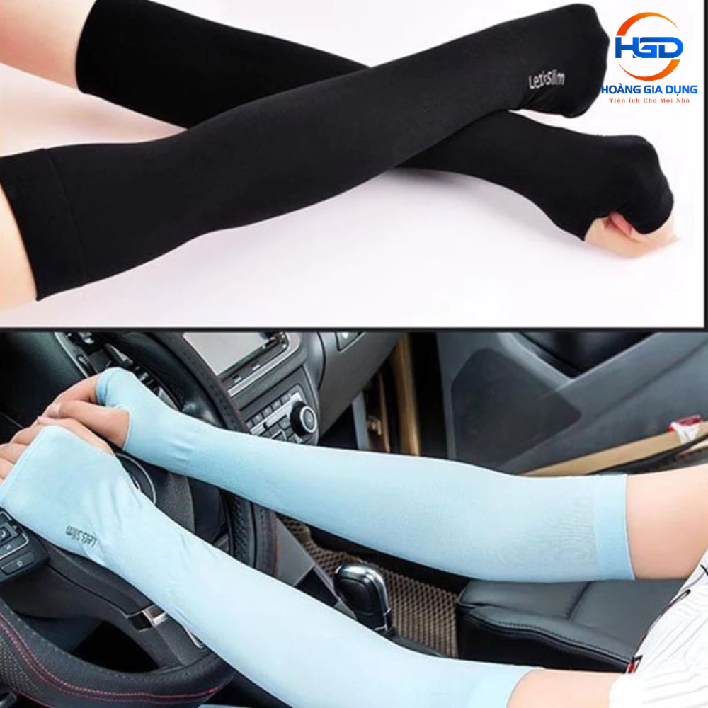 Găng Tay Chống Nắng Xỏ Ngón Let's Slim Aqua-X Nhập Khẩu Hàn Quốc