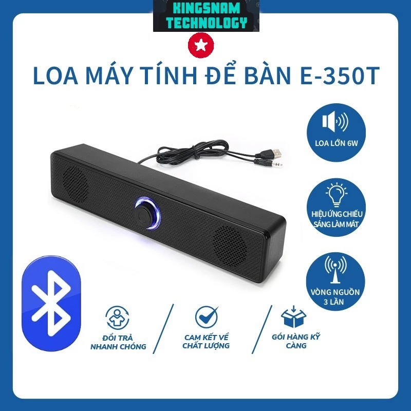 Loa Máy Tính Để Bàn TV Leerfei E-350T Công Suất Lớn Dùng Cho Máy Vi Tính PC, Laptop, Tivi E-350