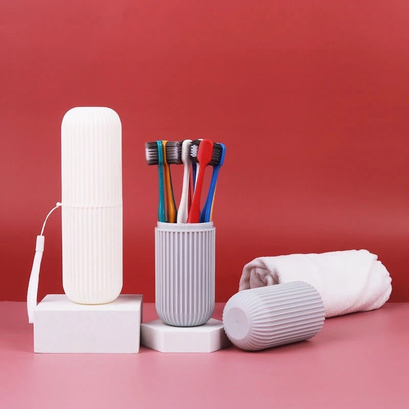 Hộp Đựng Bàn Chải Kem Đánh Răng Hình Trụ Đi Du Lịch Thiết Kế Nhỏ Gọn 88077 Giao Hàng Nhanh