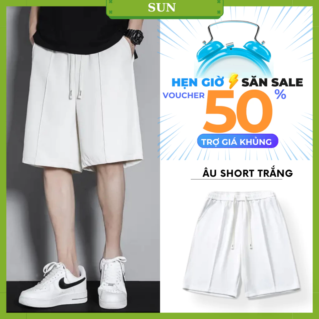 Quần âu cạp chun Màu TRẮNG Unisex dành cho cả nam và nữ theo phong cách Hàn Quốc