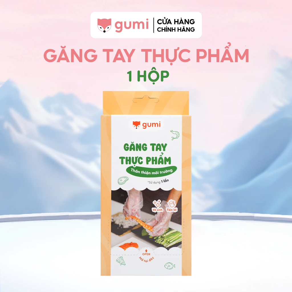 GĂNG TAY THỰC PHẨM GUMI - THÂN THIỆN VỚI MÔI TRƯỜNG - SỬ DỤNG 1 LẦN