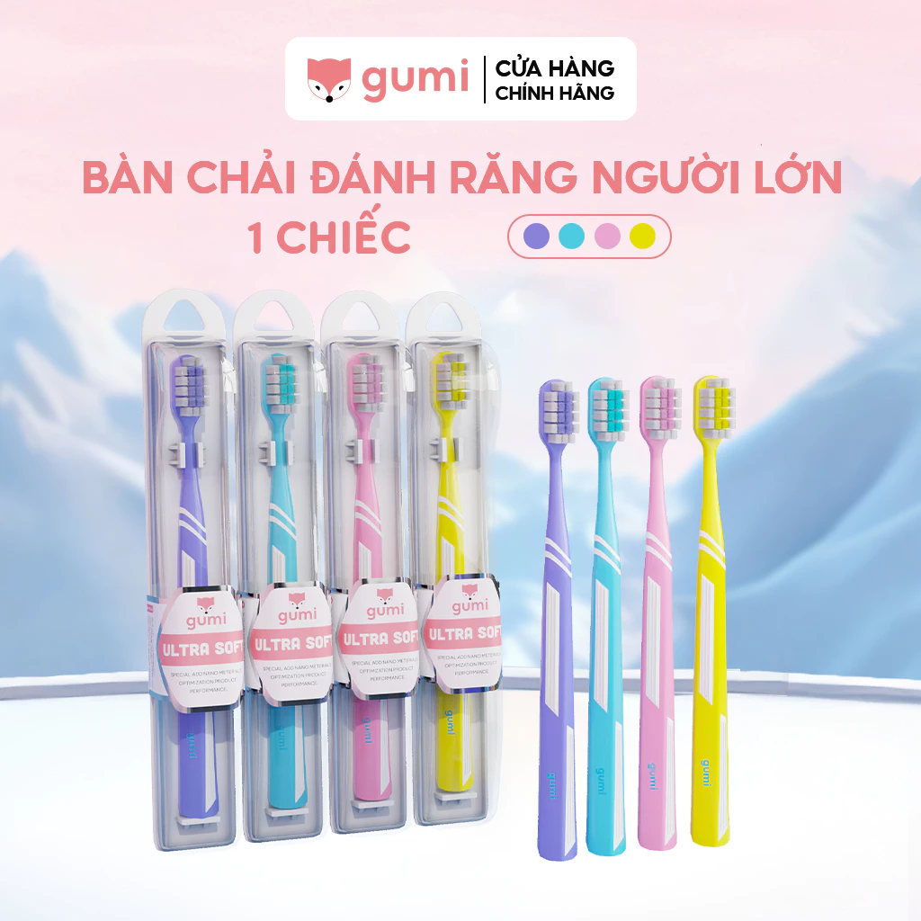 Bàn chải đánh răng Gumi lông cao cấp